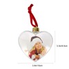 Cabilock Pack of 6 Christmas Clear Plastic Hanging Photo Frame