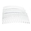 Glitz4Girlz® 4 Pack 7cm Clear Hair Side Combs Slides Grips