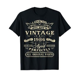 38th Birthday Gift For Legends Born 1986 38 Yrs Old Vintage T-Shirt