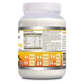 Amazing Nutrition Amazing Formulas The Family Whey Protein (Isolate) Powder for The Whole Family - 2 lbs - Most Complete & Purest Form of Protein - Gluten Free (Banana)