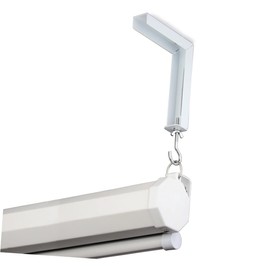 Housoutil 2pcs Projector Screen Ceiling Mounts Heavy Duty Hook Brackets for Easy Installation for Home Office Classroom Presentations Sturdy Construction