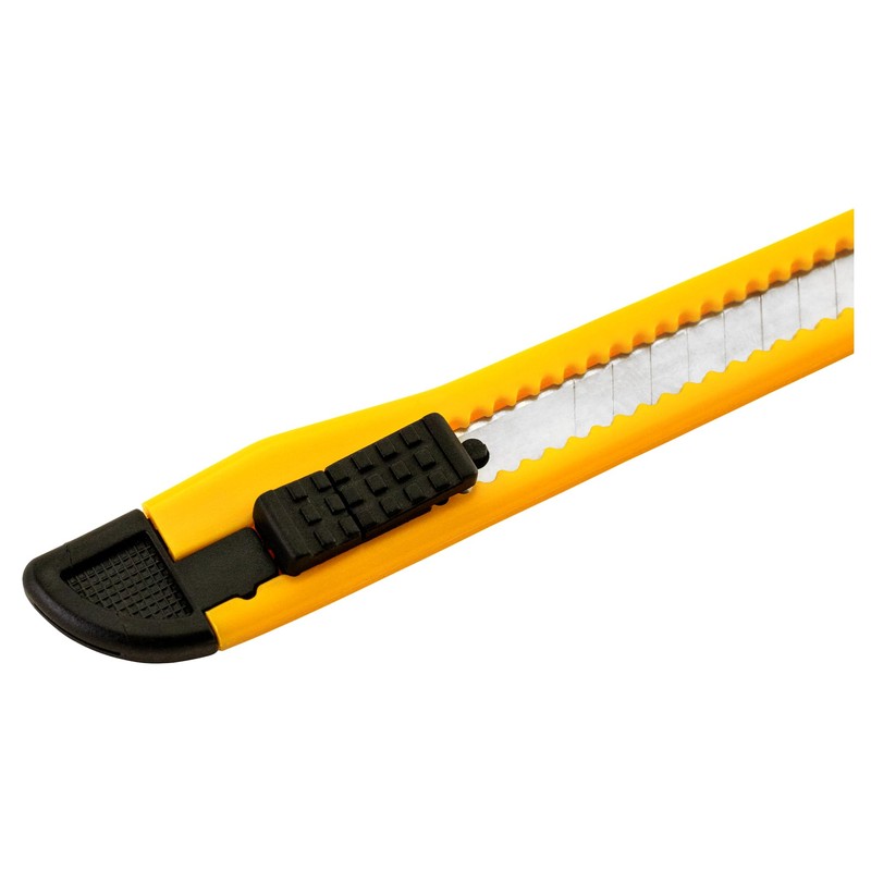 MotoProducts 50x Bulk Small Yellow Utility Knife Box Cutters Snap
