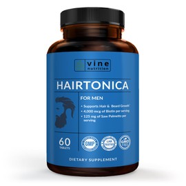 Vine Nutrition Vine Nutrition Hairtonica C Revive Hair Growth with Vitamins and Essential Nutritional Supplements C Supports Thicker Fuller Hair C 30 Day Supply (for Men, 60 Count)