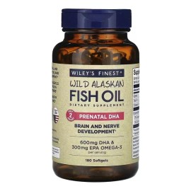 Wiley's Finest Dha Prenatal 600 Mg 180 Cáp Sabor Sin Sabor