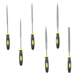 Professional Hand File Set for Metal and Wood - 6-Piece Set Including Metal File, Wooden File, Metal Files, Round File Metal, Rhombic File - for Home, Garage and Workshop Use