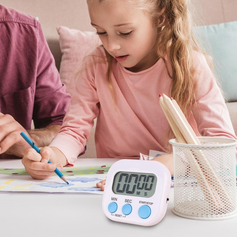 2 Pack Digital Timer - Kitchen Timer Clock with Magnetic