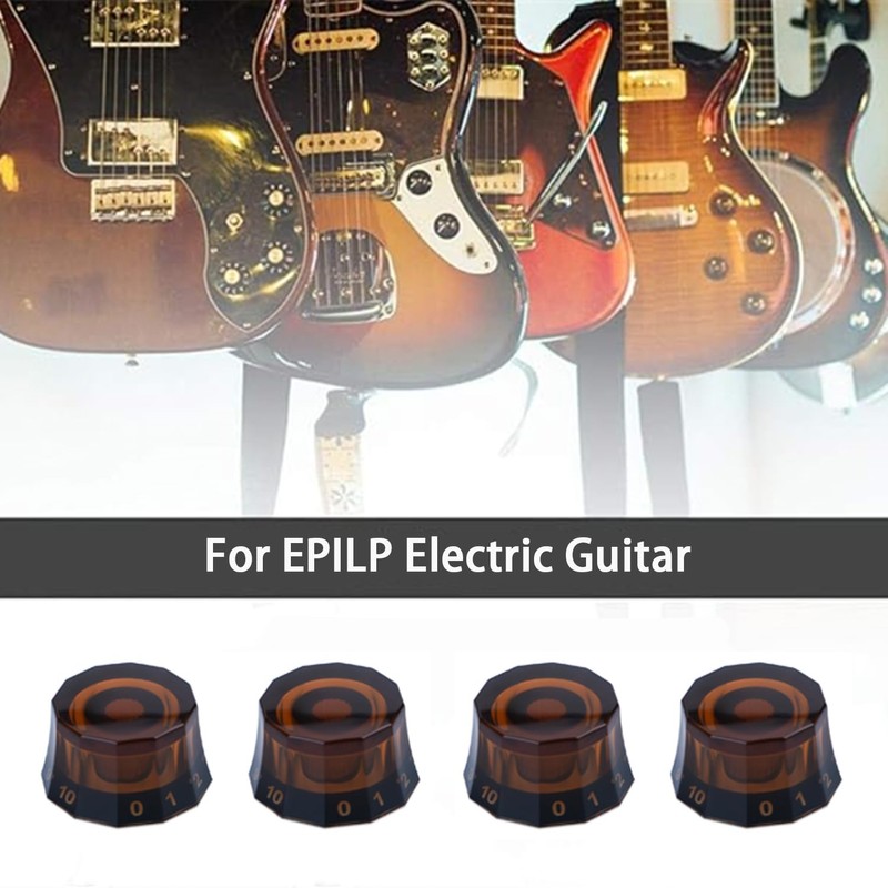 WEZCHUGHAOL 4pcs Electric Guitar Knobs, Speed Control Volume Tone Knobs
