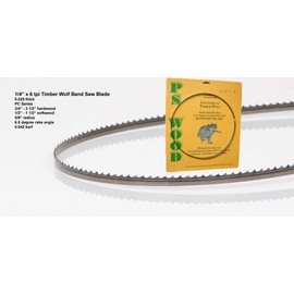 PS Wood Timber Wolf 125 x 1/4 x 6 tpi Band Saw Blade