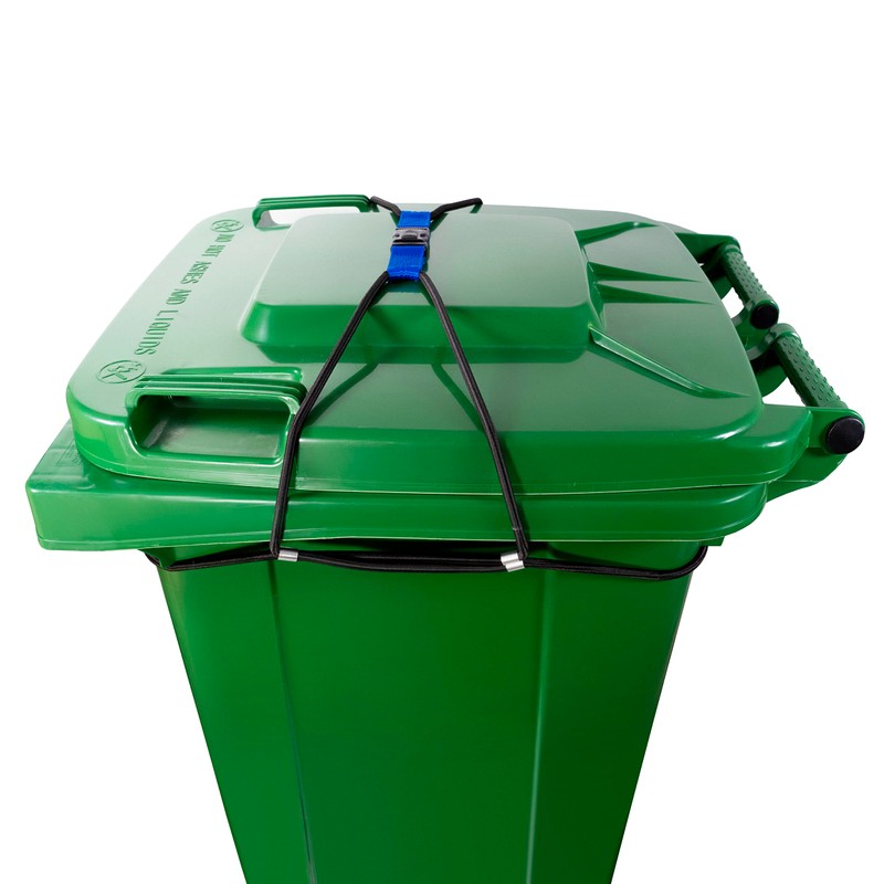 ZONDER® Trash Can Lock | Bungee Cord Outdoor Trash Can