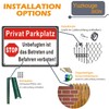 Privat Parkplatz Sign – Pack of 2, 35 x 25