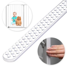 Safety Innovations Floor Saver - Premium Silicone Strip for Baby Gates - Floor Protection, Quick and Easy Installation, Floor Protector, Baby & Pet Safety, Adjustable, Clear