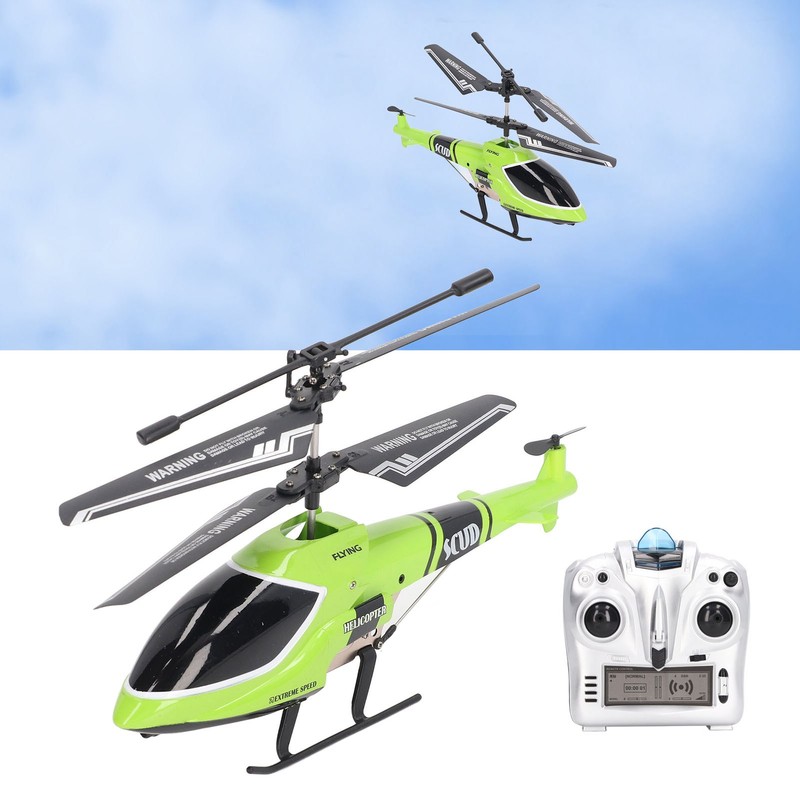 Remote Control Helicopter 2.4G Fixed Height Green Plastic Mini RC