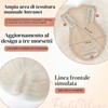 Flufymooz Topper in 100% veri capelli umani da donna, 25,4