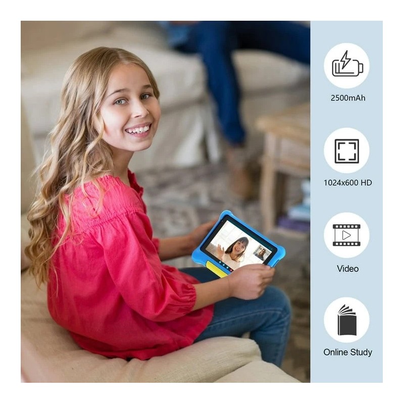 AEEZO 7" Kids Tablet Parental Controls Android 13 5GB RAM
