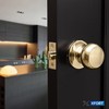 XFORT Bello Passage Knob Set Polished Brass, Door Knob for