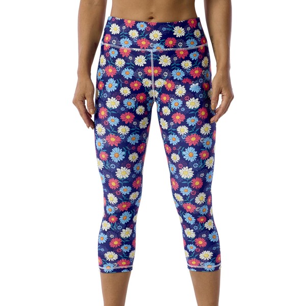 UIUO-UIPEU Capri Leggings with Pockets for Women Butt Lifting Leggings