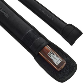 PowerGlide Cue Sock | Snooker Pool or Billiard Protective Soft Sleeve | Skuba | Lightweight Neoprene | Black | Protects and Holds Full Size 1-Piece Cue