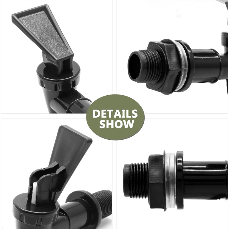 Litoexpe BPA-Free Replacement Cooler Faucet, 2 Pcs Reusable Plastic Spigot
