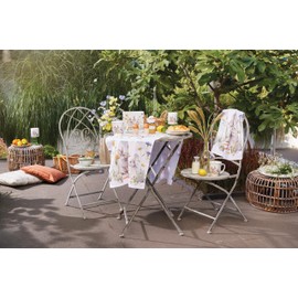 Ambiente Tea Towel Drying Towel Kitchen Towel 50 x 70 cm 100% Cotton Easter Bunny Spring Series Carrot Treat