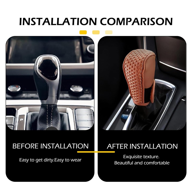 Dogary 1 PC Car Gear Shift Cover, Anti-Slip Shifter Knob