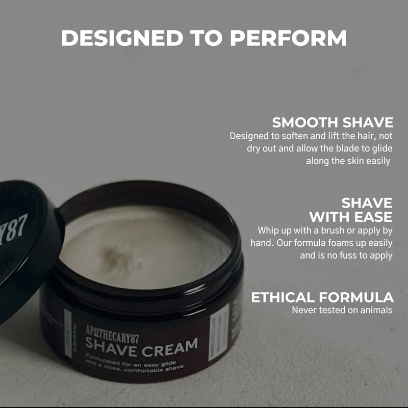 Apothecary 87 Shave Cream | Premium Formulation | Thick Shaving