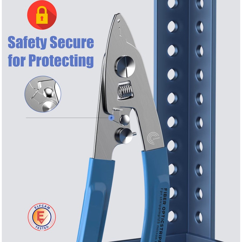 Elfcam® - Optical Fiber Wire Stripper with 3 Holes, Fiber