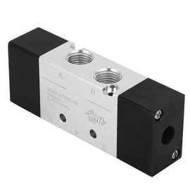 5 Way 2 Position Air Valve, Pneumatic Solenoid Valve, Pneumatic Air Valve Inlet/Outlet PT 1/4, Manual Valve, Solenoid Valves