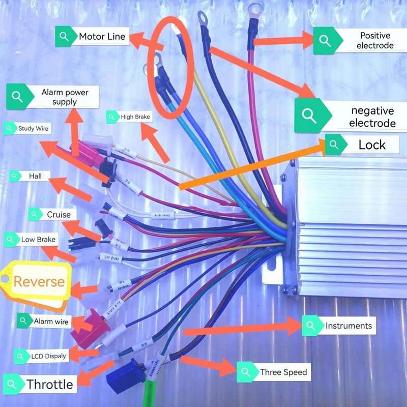 WFLNHB 48/72V 1500W Brushless DC Electric Motor Speed Control Box(2-mode)