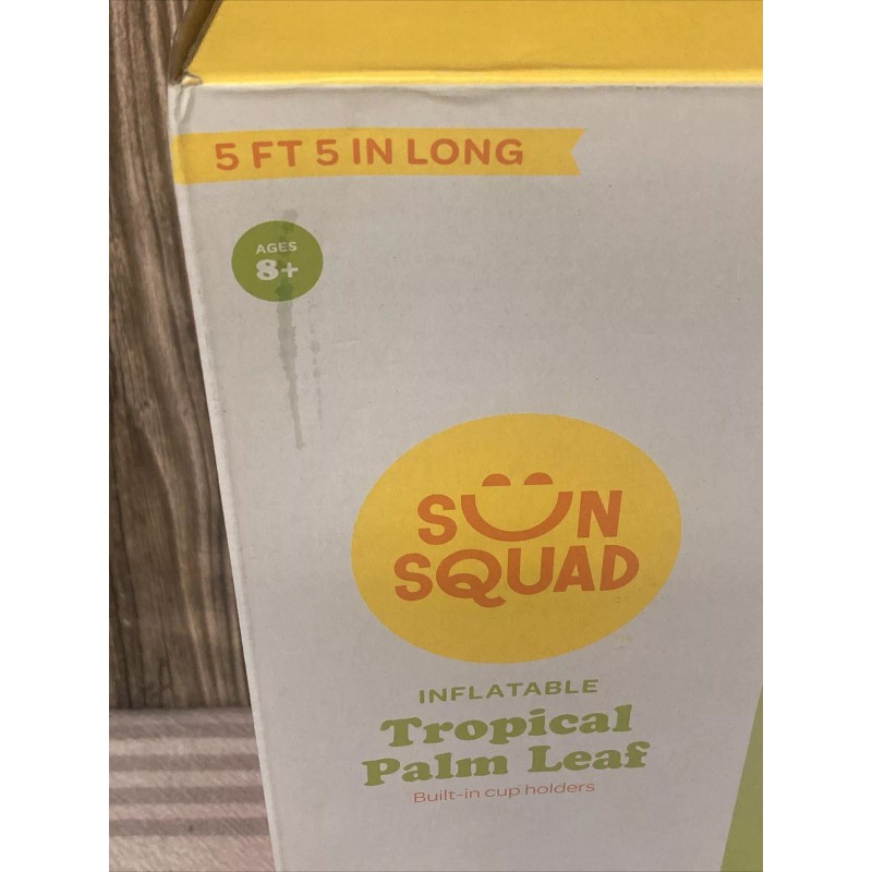 Sun Squad GIANT Palm Leaf Raft 5’ 5” POOL FLOAT
