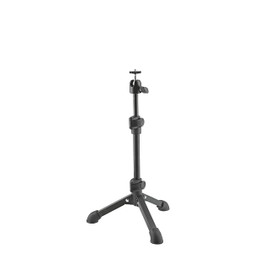 K&M 19782 Camera Table Tripod Black Steel with Tripod, 360° Rotation, 90° Tilt, Flexible and Stable