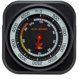 Empex FG-5102 Analog Altimeter, Barometer, Alti Max 4500, Black, 2.6 x 2.7 x 1.0 inches (6.6 x 6.8 x 2.5 cm)