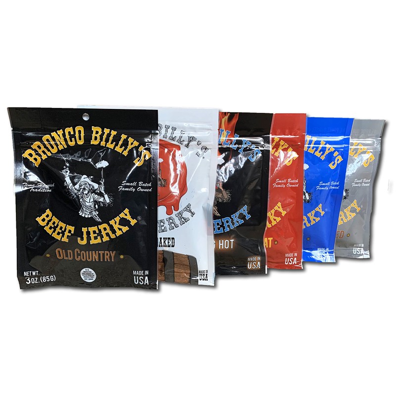 Bronco Billy's Beef Jerky 6 Pack Sampler