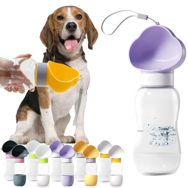 LA FEIER Portable Dog Water Bottle, 20 OZ, Leak Proof