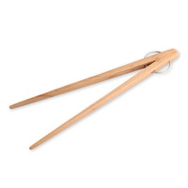 J-kitchens Modern Natural Wood Tongs, 25cm