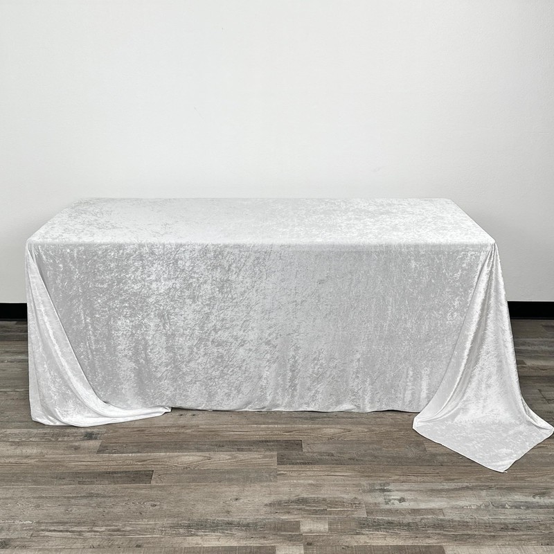 YOUR CHAIR COVERS - 90 x 156 Inch Rectangular Crushed