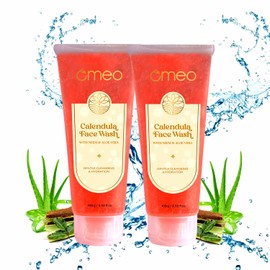 Omeo Calendula Aloe Vera & Neem Face Wash For All Skin Types Cleanses Pores & Clarifies Impurities 100ml (Pack of 2)