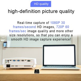 VGA Converter VGA Capture Card, VGA to USB2.0 Converter, Audio and Video Capture Device, Plug and Play, USB Drive Free HD1080P Video Capture Tool for Windows, Linux, Android