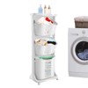 Rolling Laundry Hamper, 3 Tier Storage Sorter Cart with Wheels,