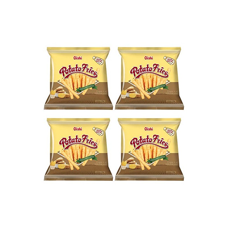 Oishi Baked Potato Fries 4 Pack (Plain Salted)