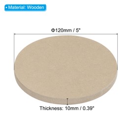 PATIKIL 5" Round Pottery Wheel Bat 6 Pack 0.4" Thickness for Pottery Wheel Clay Throwing and Ceramics