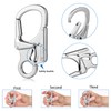 Ahiller Carabiner Keychain Clips, Durable Spring-Loaded Gate, Alloy D Ring