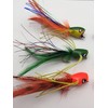 Fly Fishing "JAZZY POPPERS" Selection, set of 6 Flies size