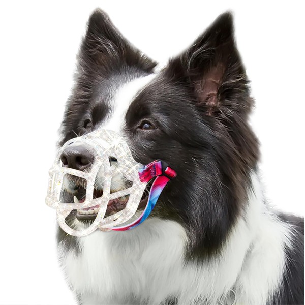 Dog Muzzle, OKKIC Basket Muzzle Anti Biting Chewing, Sturdy Lightweight