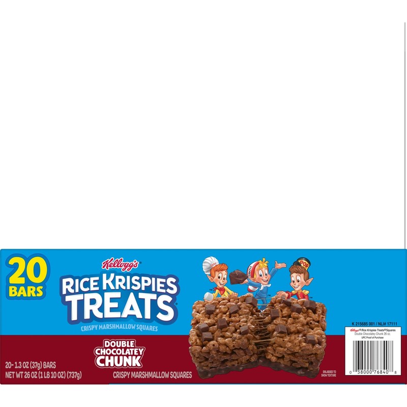 Rice Krispies Treats Marshmallow Snack Bars, Kids Snacks, School Lunch,