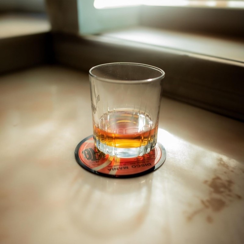 Vinyl Coasters Set of 8 Real Vinyl Records in Random