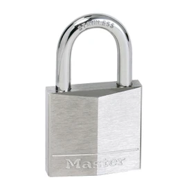 Master Lock Solid Brass Body Nickel Plated Stainless Steel Shackle Padlock, 40 mm Size