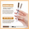 Eyebrow Pencil with Eyebrow Gel, 2-in-1 Microblading Eyebrow Pen and