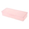 Transparent Empty Nail Storage Box Manicure Tool Organizer for Suitcase