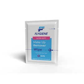 Flygiene Ultra Soft Makeup Remover Wipes - Disposable Individually Wrapped - 2 Pack of 10 (20)