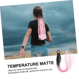 LALAFINA 3pcs Ponytail Weave Bundles Faux Curl Women Soft Synthetic Crochet Hair Braiding Braids Long Braided Hair Ties Synthetic Crochet Braid Dreadlock Woven Box Spring Silk Child